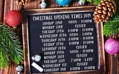 Christmas and New Year opening hours 2019