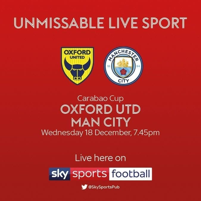 Oxford Utd vs Man City – 18.12.2019