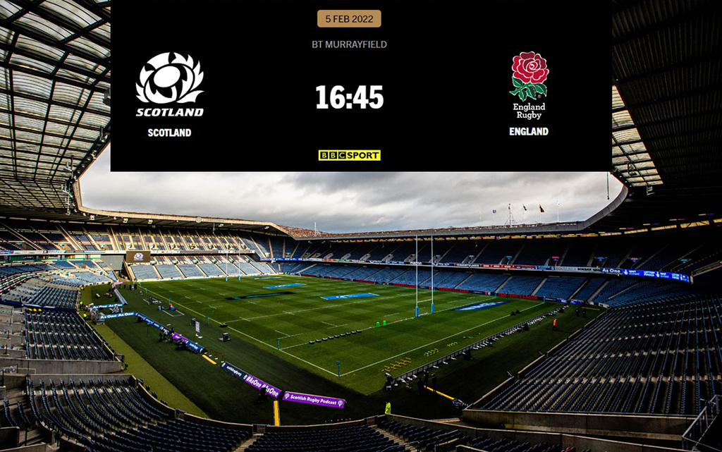 Scotland England Rugby 2022